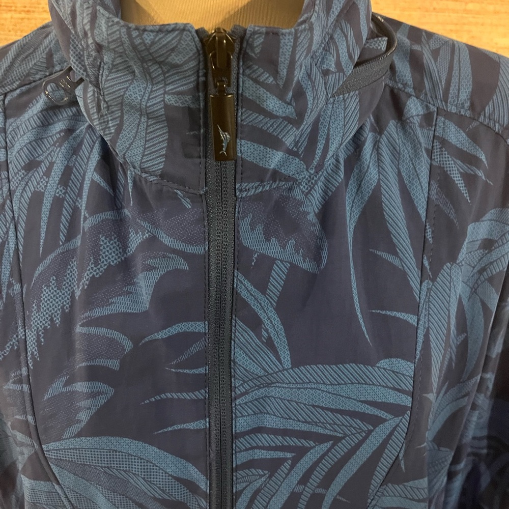 Tommy Bahama Navy Leaf Print Jacket - Picture 2 of 10